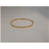 Image 2 : Gold Bangle Bracelet Stamped 14KT with Scrollwork Detail - 5mm wide - Total weight: 9.7 grams