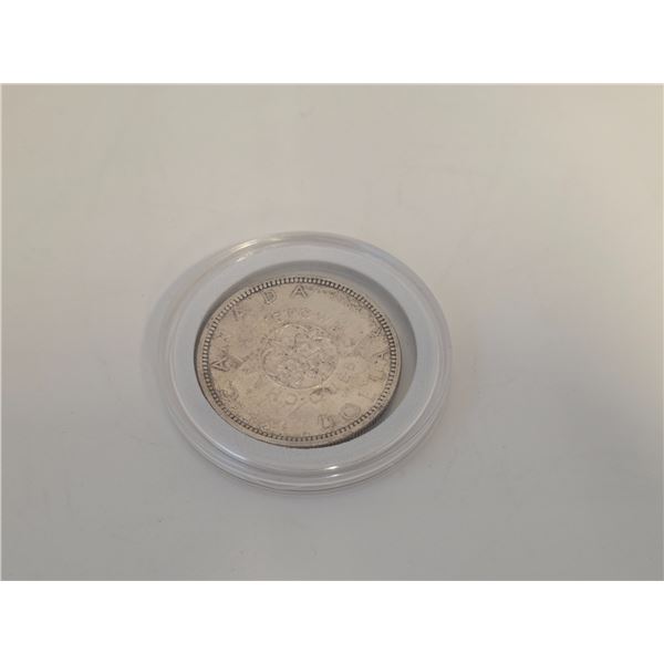 1964 Canadian Silver Dollar - 80% Silver Charlottetown Dollar - Circulated (in capsule)