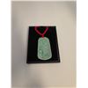 Image 1 : Good Luck Jade Jadeite Dragon Pendant - 1" x 1.75" long