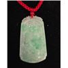 Image 3 : Good Luck Jade Jadeite Dragon Pendant - 1" x 1.75" long