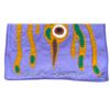 Image 3 : Paul Johnny, Purple Felt Appliqué Scarf Woodland Style Bird Design