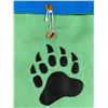 Image 3 : Paul Johnny, Felt Appliqué Bear Paw Pillow Case (Blue/Green)