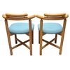 Image 3 : Gangso Mobler Swedish Dining Chairs, Set of 2 (Teal Upholstered Seats) RV: $536