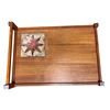 Image 2 : Mid-Century Teak 3-Tier Rolling Bar Cart/Trolley, 28â€L x 19â€D x 28.5â[x=#8364/