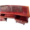 Image 2 : Large Brown Executive Double-Pedestal Desk, Approx. H31" x W65" x D27"