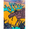 Image 3 : Paul Johnny, Woodland Style Painting, Bear Paws & Deer/Moose