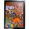 Image 2 : Paul Johnny, Woodland Style Painting, Moose & Bear