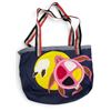 Image 2 : Paul Johnny, Denim Tote Bag with Felt Appliqué Turtle Design
