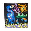 Image 1 : Paul Johnny, Large Felt Applique Blanket/Wall Hanging, Woodland Style Multi-Animal Design