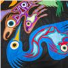 Image 3 : Paul Johnny, Large Felt Applique Blanket/Wall Hanging, Woodland Style Multi-Animal Design