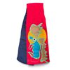Image 1 : Paul Johnny, Red Felt Appliqué Scarf with Moose Figures