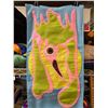 Image 3 : Paul Johnny, Light Blue Felt Appliqué Scarf with Abstract Figures