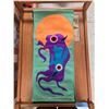 Image 2 : Paul Johnny, Green Felt Appliqué Scarf with Abstract Figures