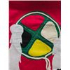Image 4 : Paul Johnny, Red Felt Appliqué Scarf with Medicine Wheel Motifs