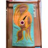 Image 2 : Paul Johnny, Light Green Felt Appliqué Scarf with Abstract Figures