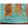 Image 3 : Paul Johnny, Light Green Felt Appliqué Scarf with Abstract Figures