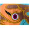 Image 4 : Paul Johnny, Light Green Felt Appliqué Scarf with Abstract Figures
