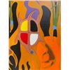 Image 3 : Paul Johnny, Black Felt Applique Wall Hanging with Abstract Bird Figure