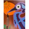 Image 3 : Paul Johnny, Framed Artwork with Blue Heron Figure