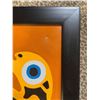 Image 5 : Paul Johnny, Framed Yellow Artwork with Abstract Bird Figure
