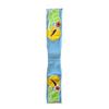 Image 1 : Paul Johnny, Light Blue Felt Appliqué Scarf with Abstract Bird Figures
