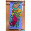 Image 2 : Paul Johnny, Purple Felt Appliqué Scarf with Abstract Moose Figures