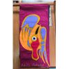 Image 2 : Paul Johnny, Pink Felt Applique Wall Hanging with Abstract Bird Figures