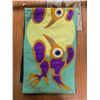Image 2 : Paul Johnny, Green/Yellow Felt Appliqué Scarf Woodland Style Bird Design