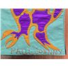 Image 3 : Paul Johnny, Green/Yellow Felt Appliqué Scarf Woodland Style Bird Design
