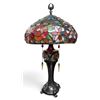 Image 1 : Tiffany-Style Floral Stained Glass Table Lamp