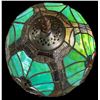 Image 3 : Tiffany-Style Dragonfly Stained Glass Table Lamp (Teal)