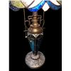 Image 4 : Tiffany-Style Dragonfly Stained Glass Table Lamp (Teal)