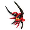 Image 1 : Miguel Caraballo 8-Horn Vejigante Carnival Mask, Puerto Rico 2025, Approx. H8.5" x W6" x L10"