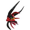 Image 3 : Miguel Caraballo 8-Horn Vejigante Carnival Mask, Puerto Rico 2025, Approx. H8.5" x W6" x L10"