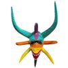 Image 2 : Miguel Caraballo 8-Horn Vejigante Carnival Mask, Puerto Rico 2025, Approx. H8.5" x W6" x L10"