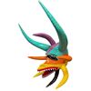 Image 3 : Miguel Caraballo 8-Horn Vejigante Carnival Mask, Puerto Rico 2025, Approx. H8.5" x W6" x L10"