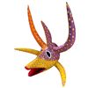 Image 4 : 3-Pcs Miguel Caraballo and Lian Caraballo Ramos, 5-Horn Vejigante Carnival Masks, Puerto Rico