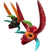 Image 3 : 2-Pcs Joselin Caraballo S, 5-Horn Vejigante Carnival Masks, Puerto Rico 2025, Approx. H4.5" x W3.5"