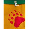 Image 3 : Paul Johnny, Felt Applique Bear Paw Wall Hanging/Pouch (Green/Brown/Orange/Red)