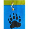 Image 3 : Paul Johnny, Felt Appliqué Bear Paw Pillow Case (Blue/Green)