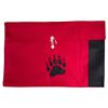 Image 2 : Paul Johnny, Felt Appliqué Bear Paw Pillow Case (Red/Black)