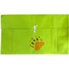 Image 2 : Paul Johnny, Felt Appliqué Bear Paw Pillow Case (Green/Orange)