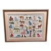 Image 1 : Vintage Cat Tales Cross-Stitch Needlework, Framed
