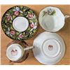 Image 2 : Royal Albert "Provincial Flowers" Bone China, Set of 4 Cups & Saucers Plus Trillium Plate