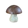 Image 1 : Carved Wood & Marble Mushroom Figurine