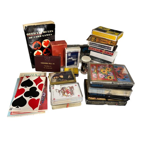 Vintage Playing Cards Collection, Assorted Sets & Cases