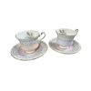 Image 1 : Paragon Bone China Cups & Saucers, Pair (Pink Floral)