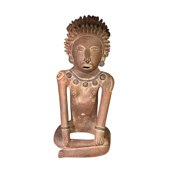 Brown Terracotta Sculpture (H14")