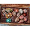 Image 2 : Wicker Basket with Decorative Eggs