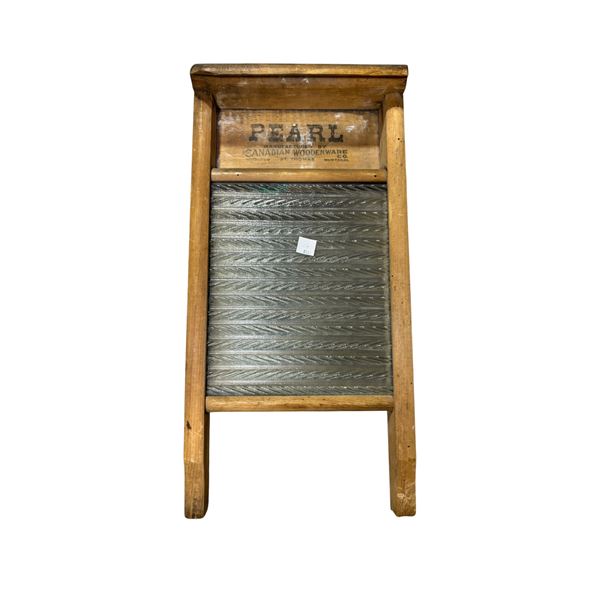 Vintage Pearl Washboard, Wood and Metal